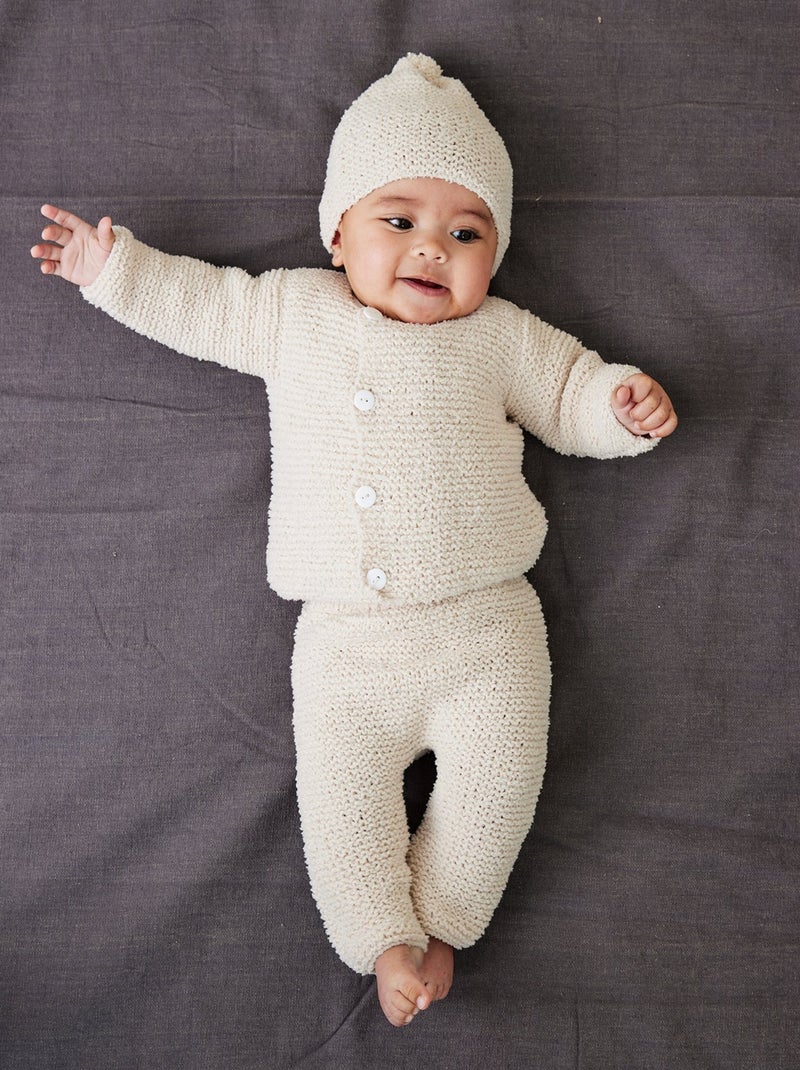 Kit Tricot Layette Valise maternité Blanc - Kiabi