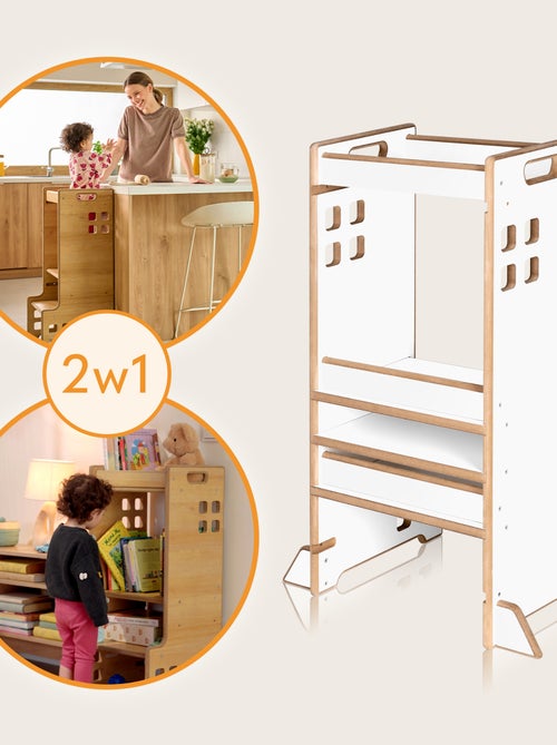 Kitchen helper LIONELO - Tour d'observation et d'apprentissage évolutive - Montessori - Bibliothèque - Kiabi Kitchen helper LIONELO - Tour d'observation et d'apprentissage évolutive - Montessori - Bibliothèque - Kiabi