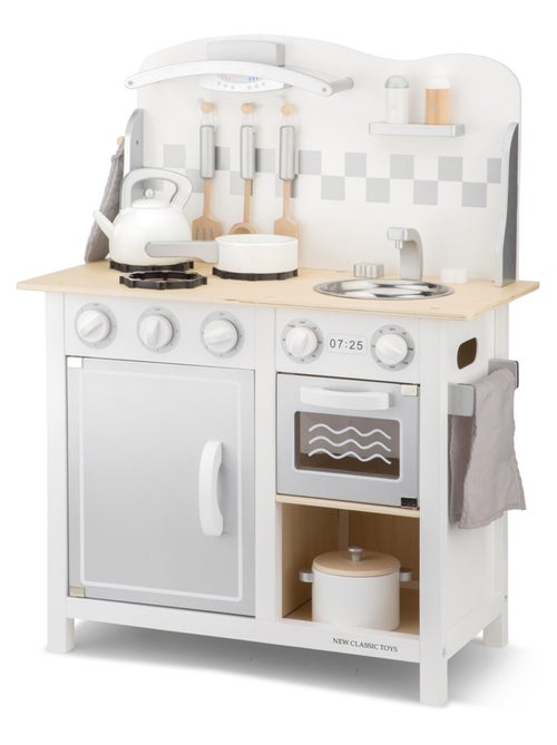 Kitchenette Bon Appétit blanche argent - Kiabi