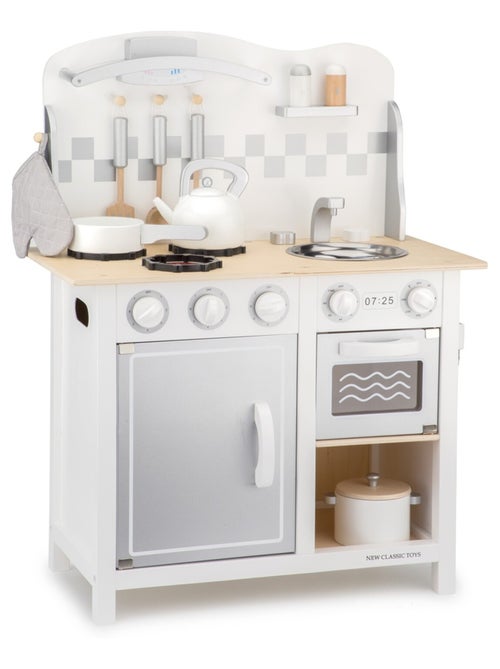 Kitchenette Bon Appétit blanche argent - Kiabi