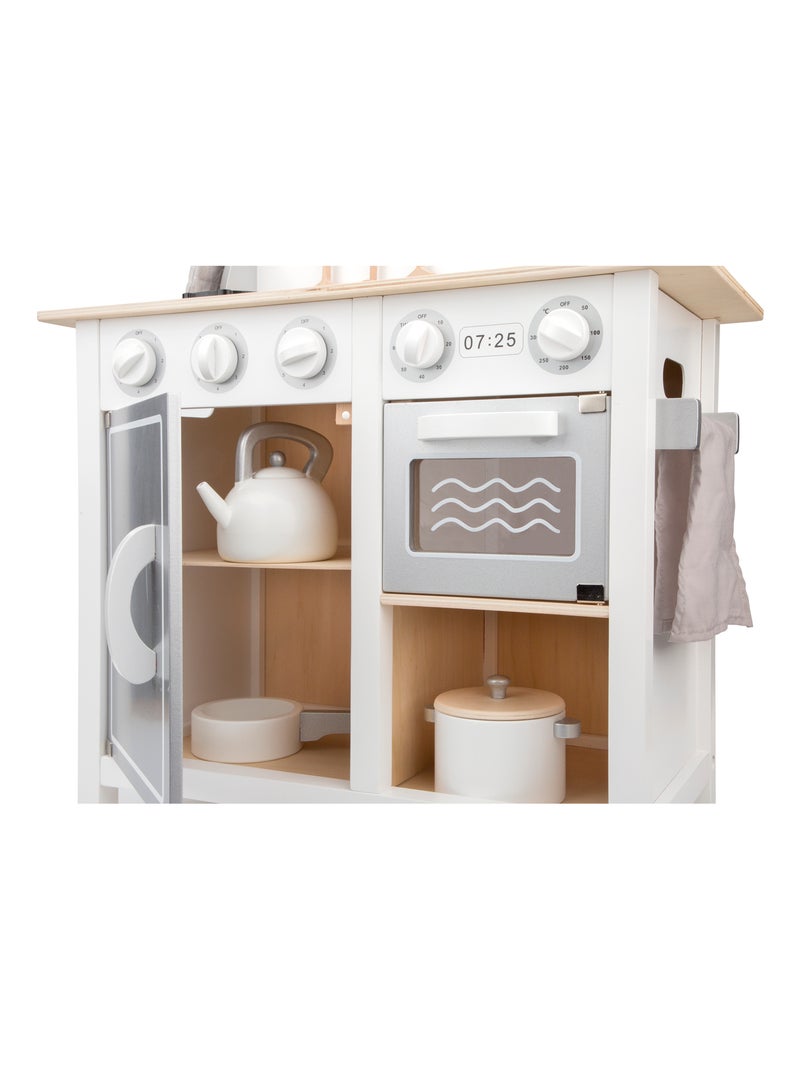 Kitchenette Bon Appétit blanche argent Blanc - Kiabi