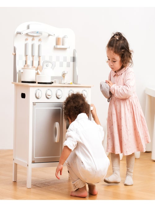 Kitchenette Bon Appétit blanche argent - Kiabi