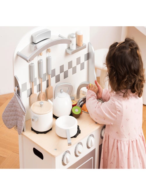 Kitchenette Bon Appétit blanche argent - Kiabi