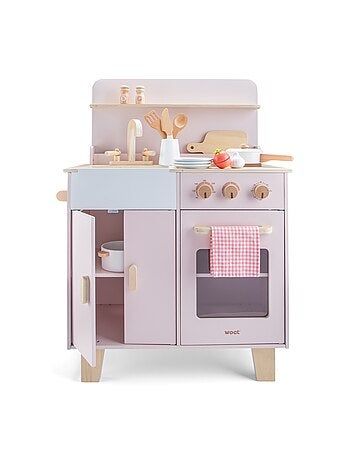 Kitchenette en bois pour enfant