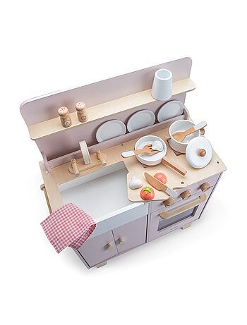 Kitchenette en bois pour enfant