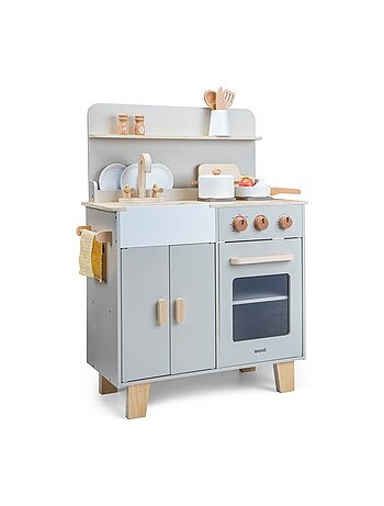 Kitchenette en bois pour enfant