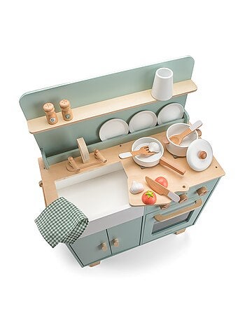 Kitchenette en bois pour enfant