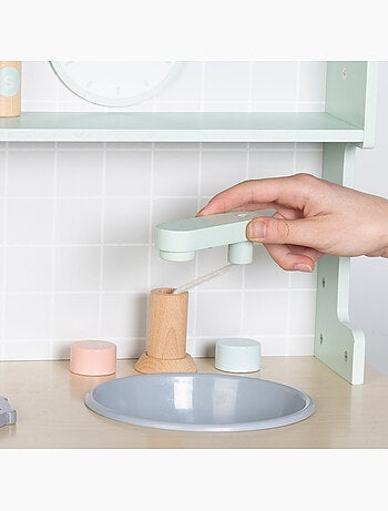 Kitchenette en bois WOOMAX avec éléments et accessoires interactifs