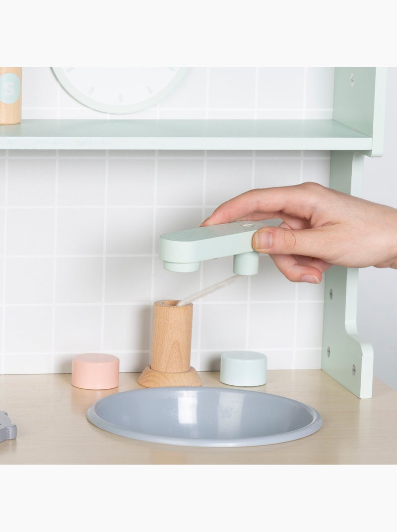 Kitchenette en bois WOOMAX avec éléments et accessoires interactifs N/A - Kiabi