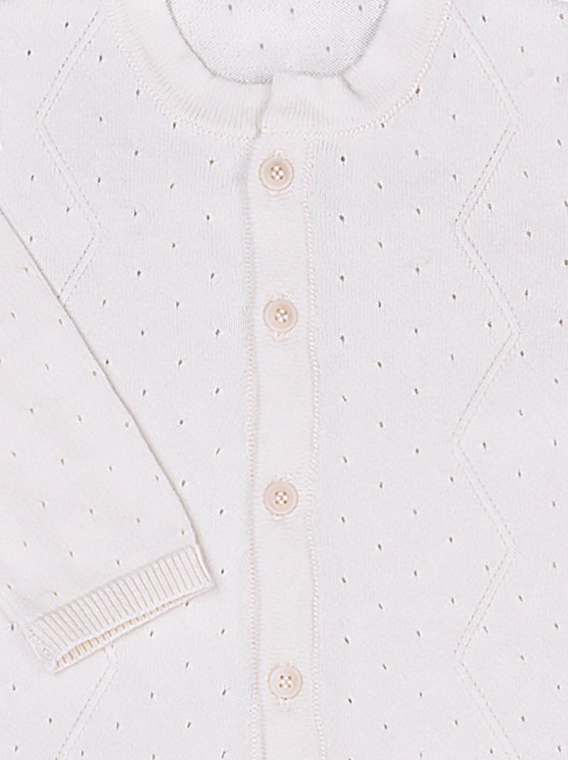 Kitikate | Combinaison bébé en tricot Beige - Kiabi