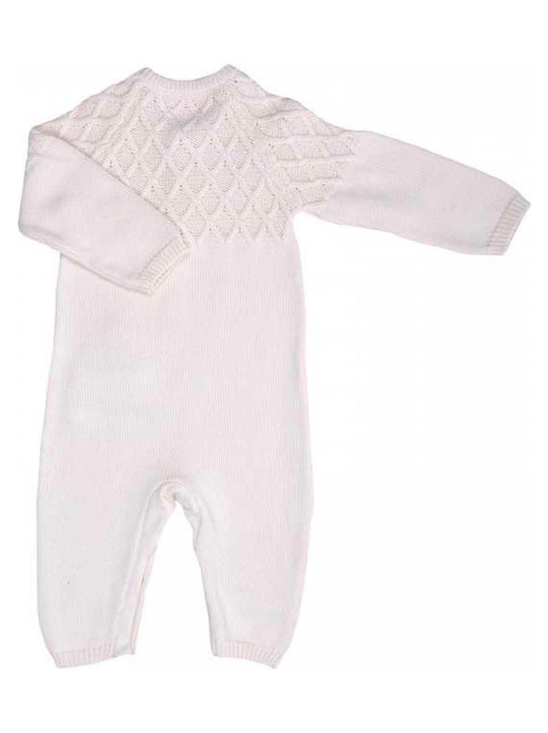 Kitikate | Combinaison bébé en tricot  LOAN Ecru - Kiabi