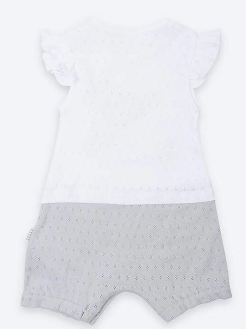 Kitikate | Combishort bébé en coton jacquard biologique Doris - Kiabi