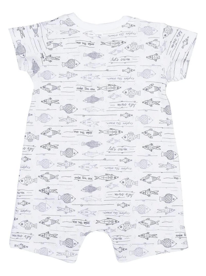 Kitikate | Combishort bébé  Ocean Gris - Kiabi