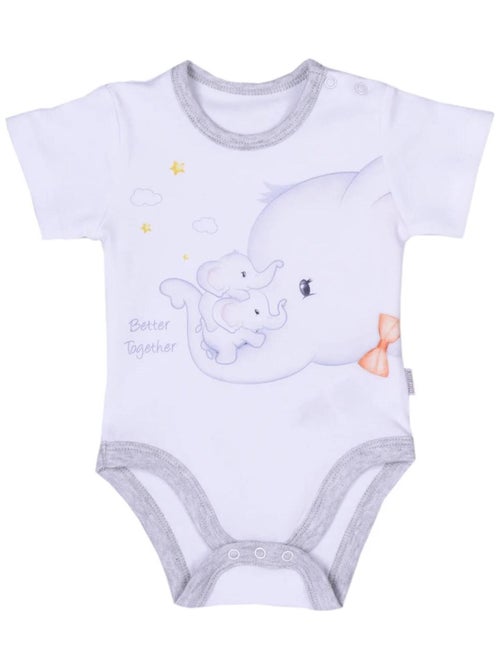 Kitikate | Ensemble bébé body et shorty  Éléphant - Kiabi