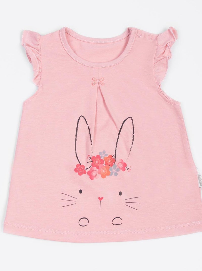 Kitikate | Ensemble t-shirt et pantalon bébé  CLAIRE Rose - Kiabi
