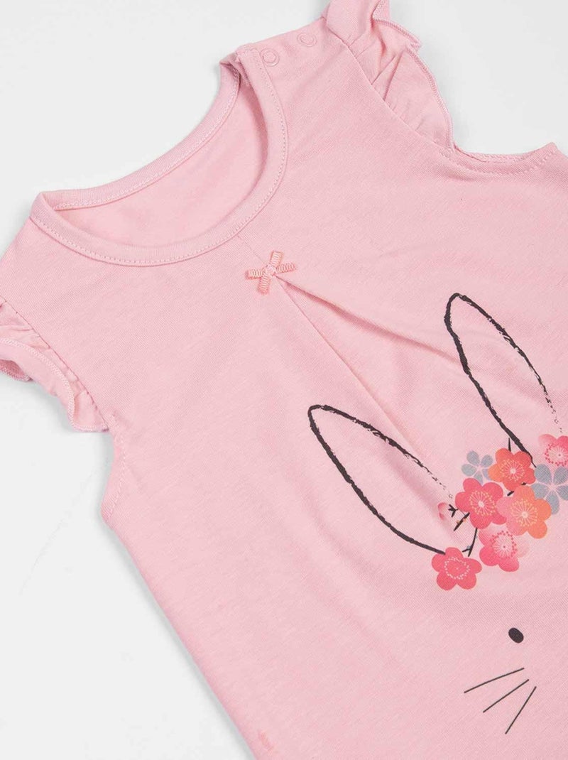 Kitikate | Ensemble t-shirt et pantalon bébé  CLAIRE Rose - Kiabi