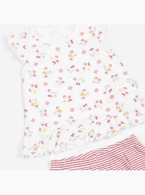 Kitikate | Ensemble t-shirt et short bébé  Cerise - Kiabi