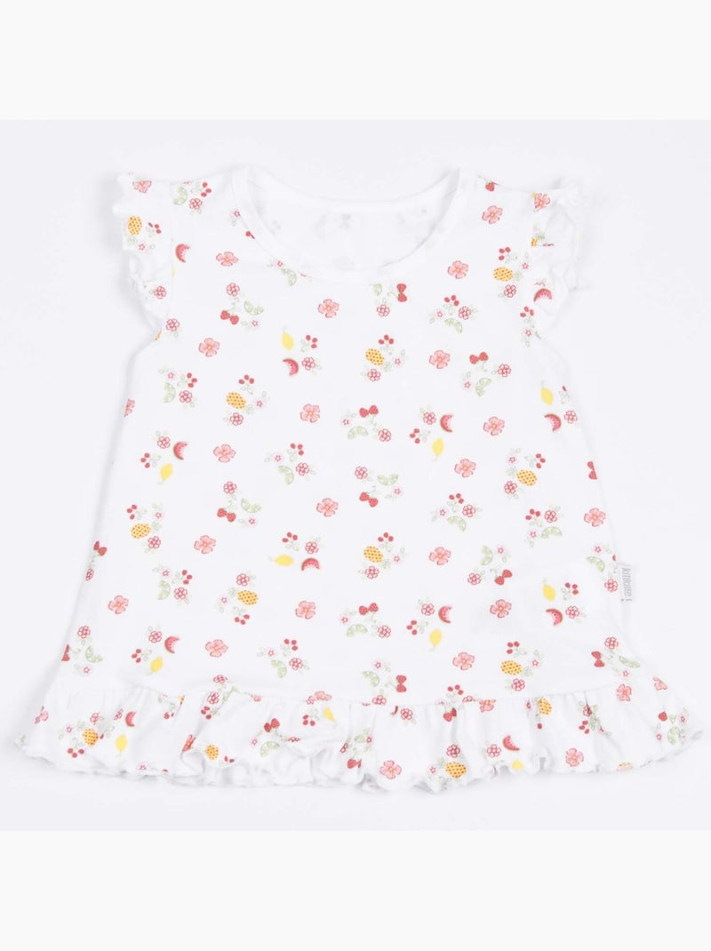 Kitikate | Ensemble t-shirt et short bébé  Cerise Blanc - Kiabi