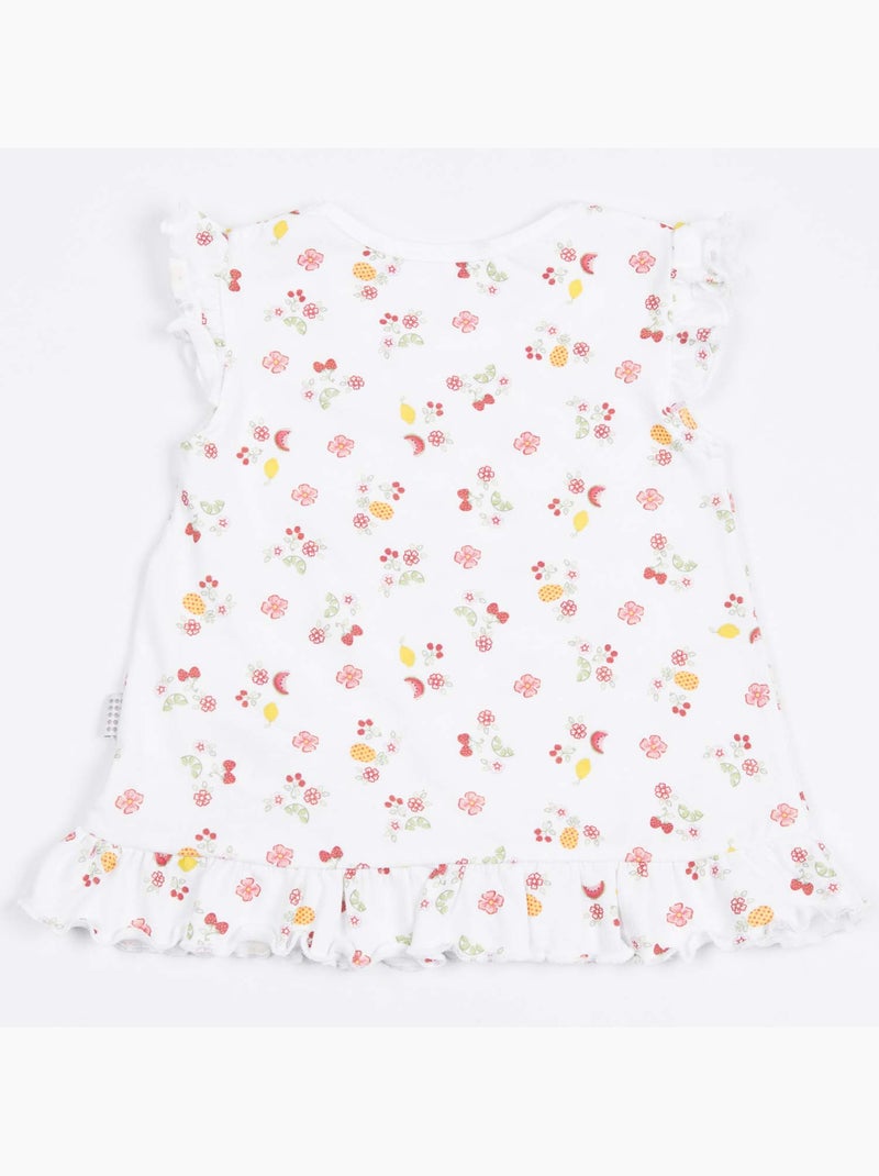 Kitikate | Ensemble t-shirt et short bébé  Cerise Blanc - Kiabi