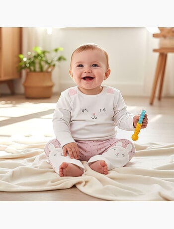 Kitikate | Pyjama bébé 2 pièces LAPIN