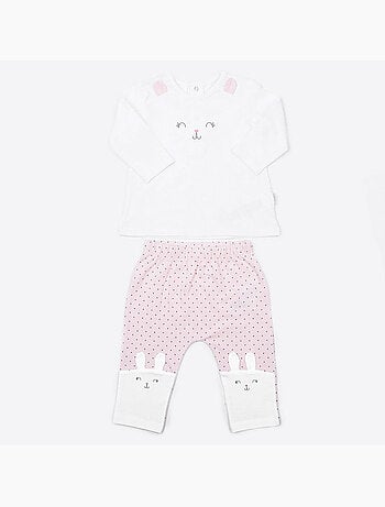 Kitikate | Pyjama bébé 2 pièces LAPIN