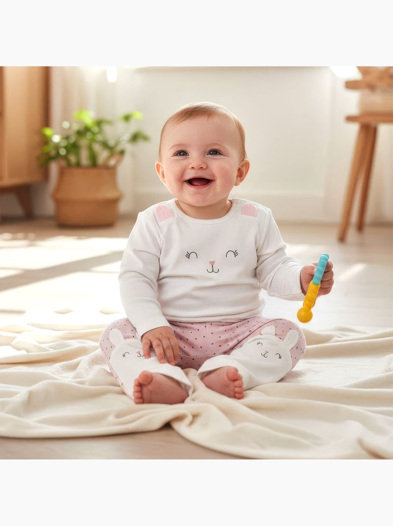Kitikate | Pyjama bébé 2 pièces  LAPIN Rose - Kiabi