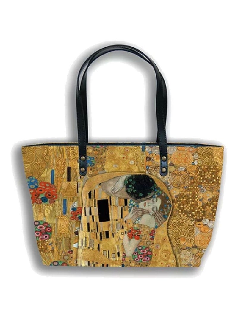 KLIMT LE BAISER Sac ville - Fabrication Française Jaune - Kiabi