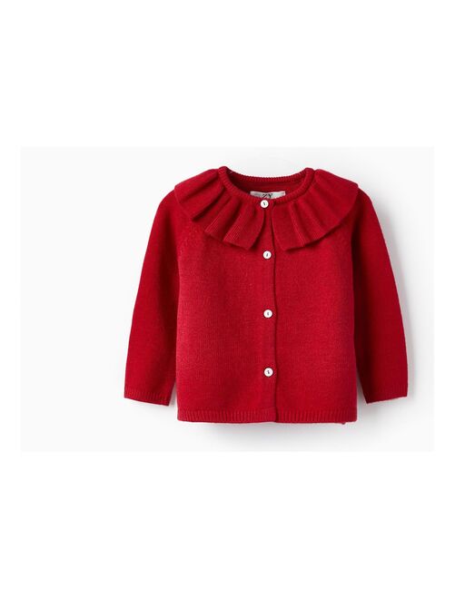 Knitted Jacket with Ruffle for Baby Girls  NOËL - Kiabi