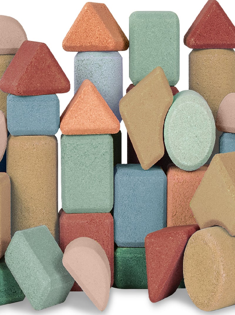 Korko - Coffret de blocs de construction en liège - 40 pcs Multicolore - Kiabi