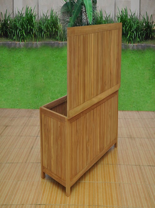 KOTAK Coffre de rangement teck - Kiabi