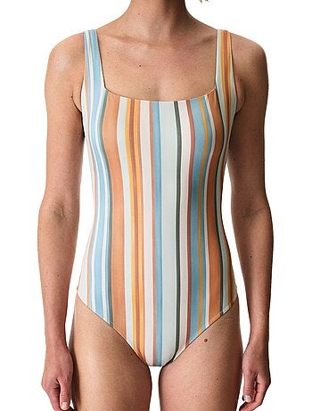 Kourtney minimal maillot de bain rayé penti