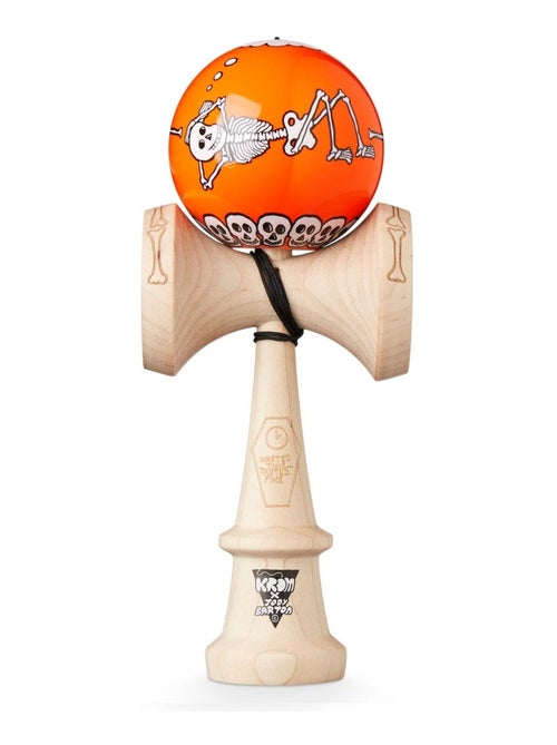 Krom Kendama Jody Bartons Skeletons Orange - Kiabi