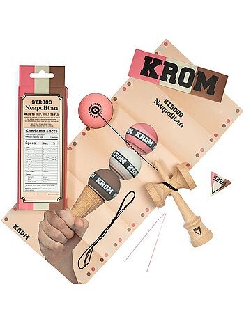 Krom Kendama Strogo Neapolitan Strawberry