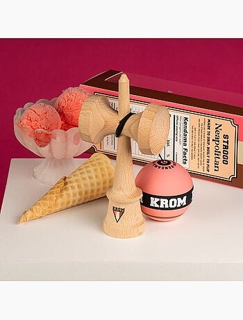 Krom Kendama Strogo Neapolitan Strawberry
