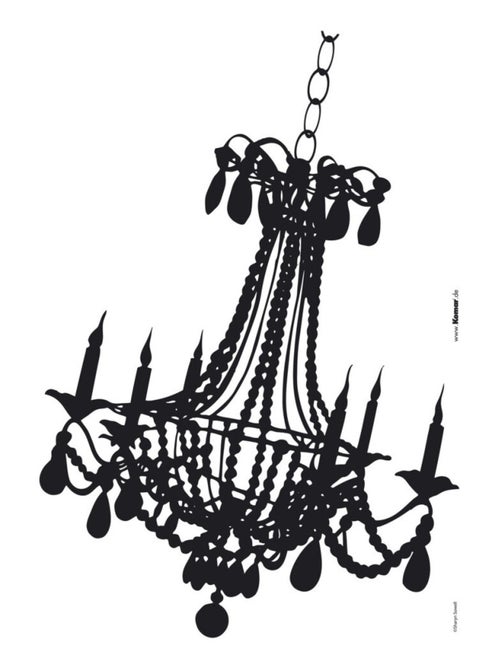 Kronleuchter, Sticker murale - 50x70 cm - Kiabi