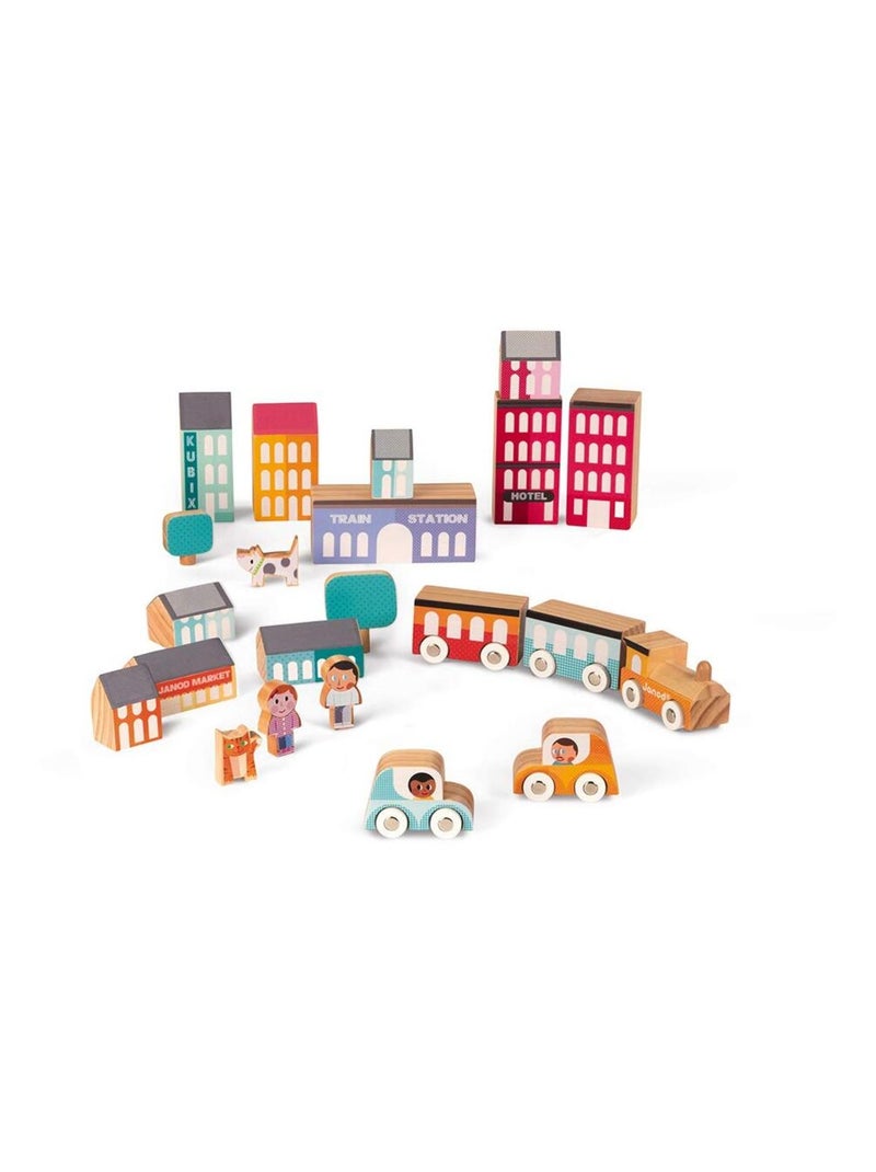 Kubix 22 pièces City Bleu - Kiabi