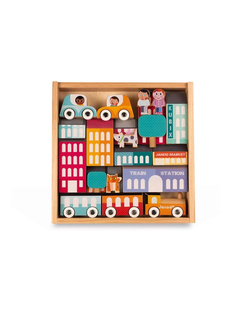 Kubix 22 pièces City Bleu - Kiabi