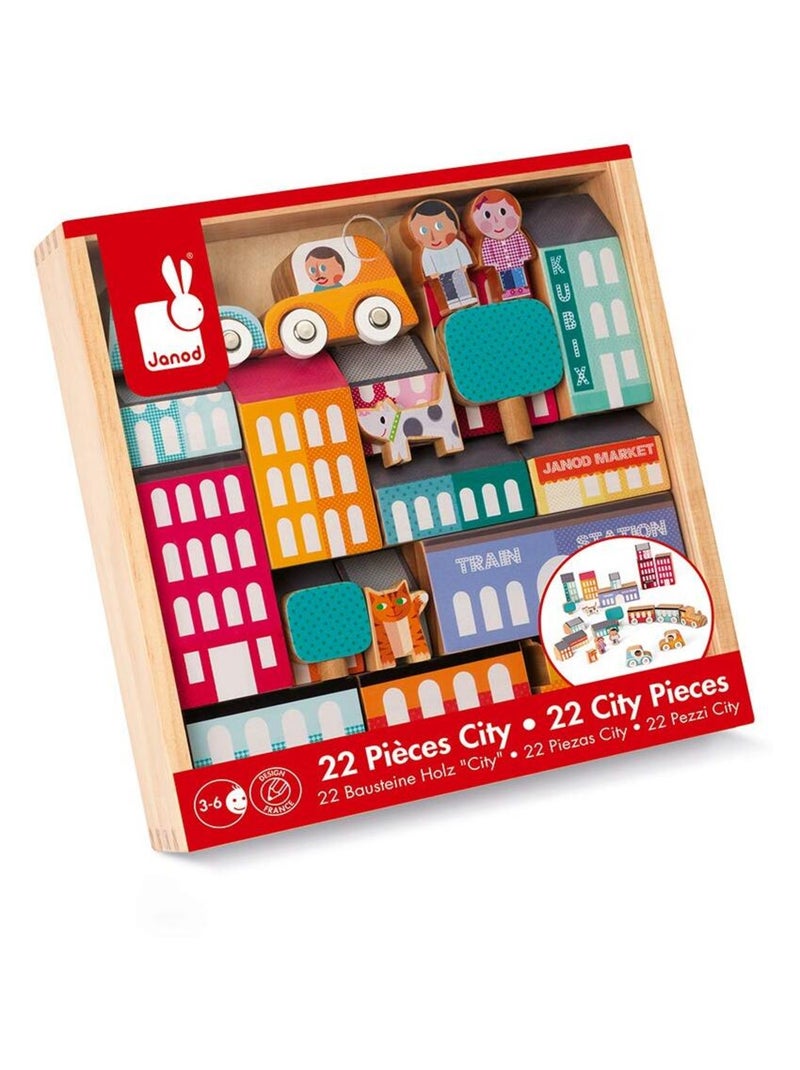 Kubix 22 pièces City Bleu - Kiabi