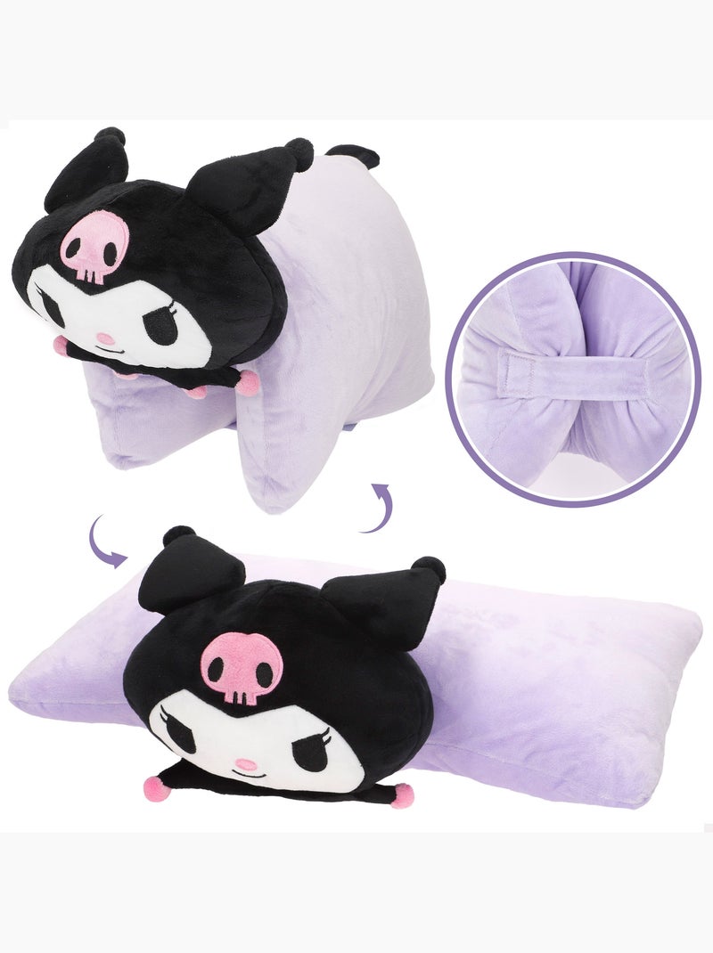 Kuromi coussin 2 en 1, doux et velouté, en peluche Mauve lilas - Kiabi