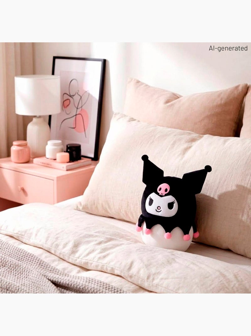 Kuromi coussin en peluche 22 cm + 3 ans Noir - Kiabi