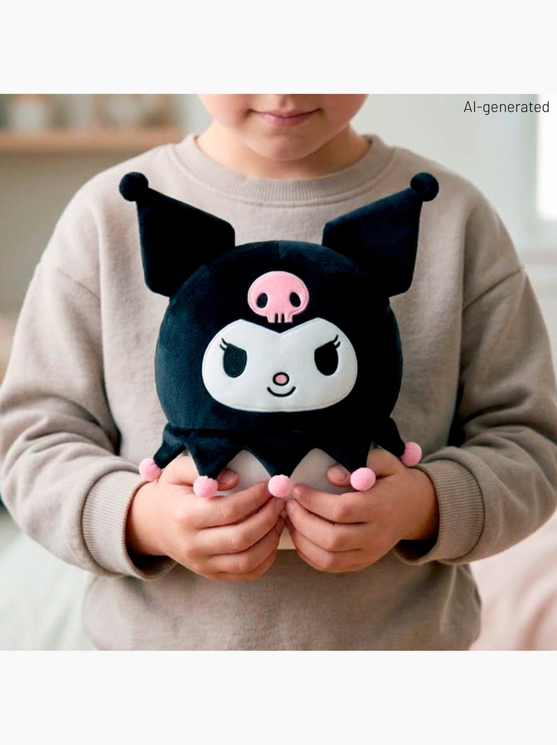 Kuromi coussin en peluche 22 cm + 3 ans Noir - Kiabi