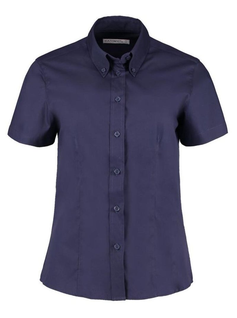 Kustom KÇa - Chemisier OXFORD Bleu marine - Kiabi