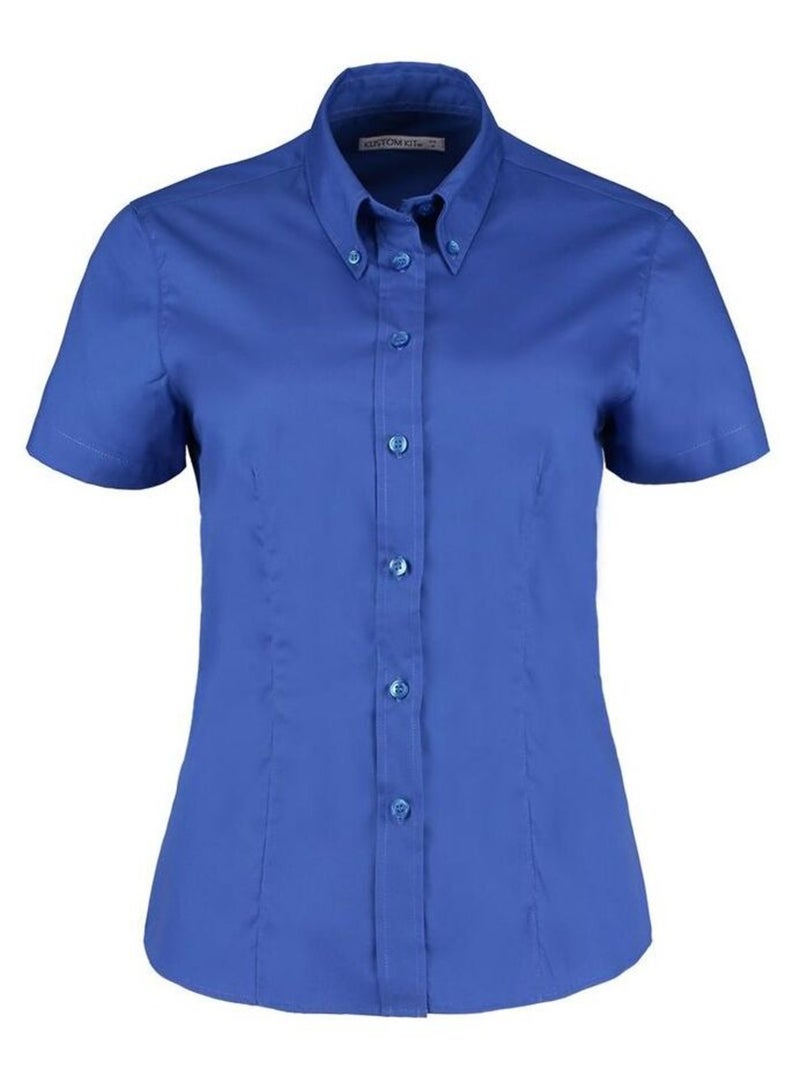 Kustom KÇa - Chemisier OXFORD Bleu roi - Kiabi