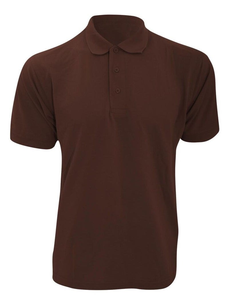 Kustom KÇa - Polo à manches courtes Marron chocolat - Kiabi