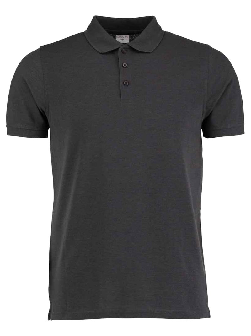 Kustom KÇa - Polo KLASSIC Noir mat - Kiabi