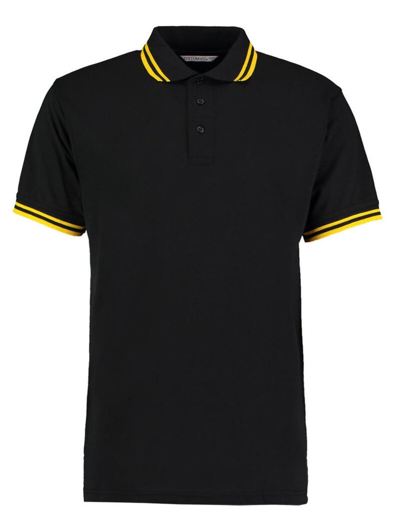 Kustom KÇa - Polo Noir Jaune - Kiabi