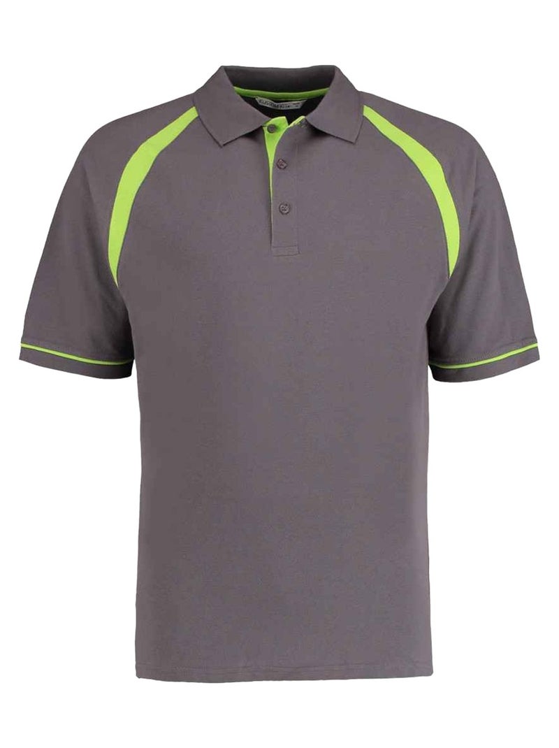 Kustom KÇa - Polo OAK HILL Gris Vert - Kiabi