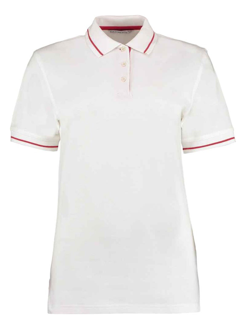 Kustom KÇa - Polo ST MELLION Blanc Rouge - Kiabi