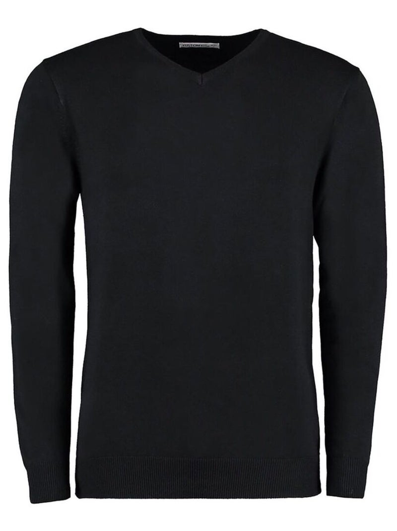 Kustom KÇa Arundel - Pull à col en V Noir - Kiabi