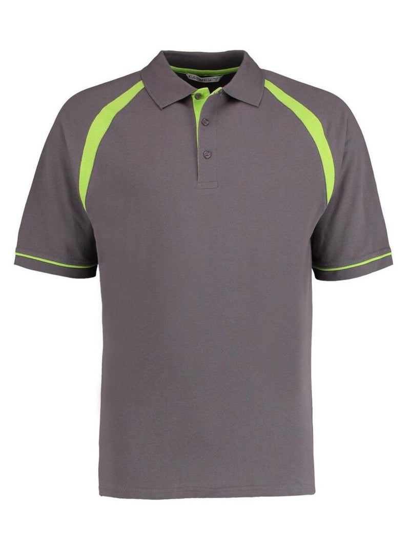 Kustom KÇa Oak Hill - Polo à manches courtes Gris Vert - Kiabi